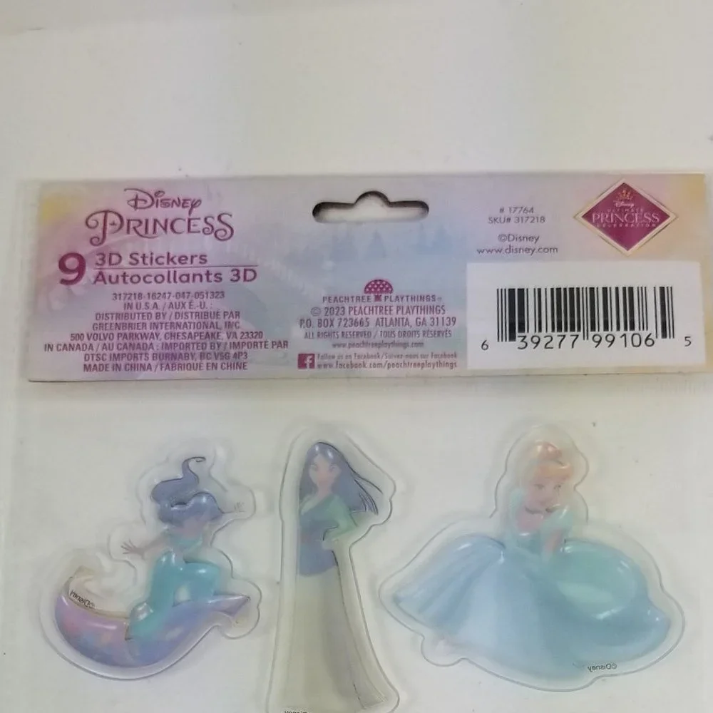Disney Princess 3D Dimensional stickers